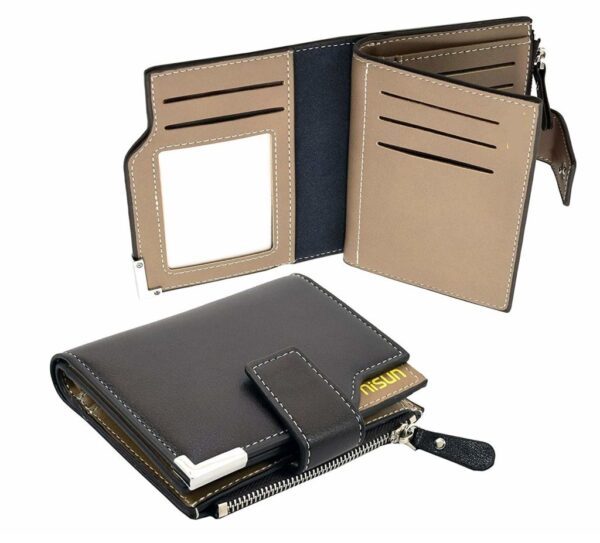 Men Black Leather Card Holder