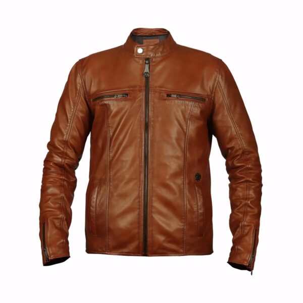 Stylish TAN Leather Jacket