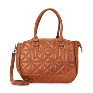 VMW Women's Genuine Leather Sling Handbag - TAN